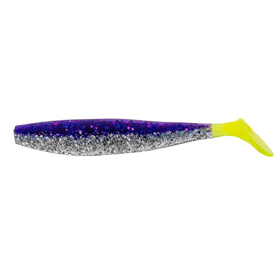 Виброхвост Helios Trofey 5.5"/14 см, цвет Silver Sparkles & Fio LT 4 шт HS-25-037 , 